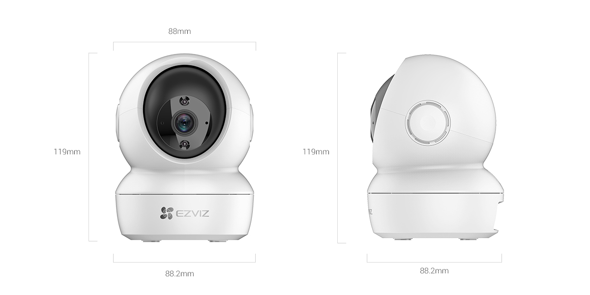 EZVIZ Pan & Tilt Smart Home WI-FI Camera CS-H6C